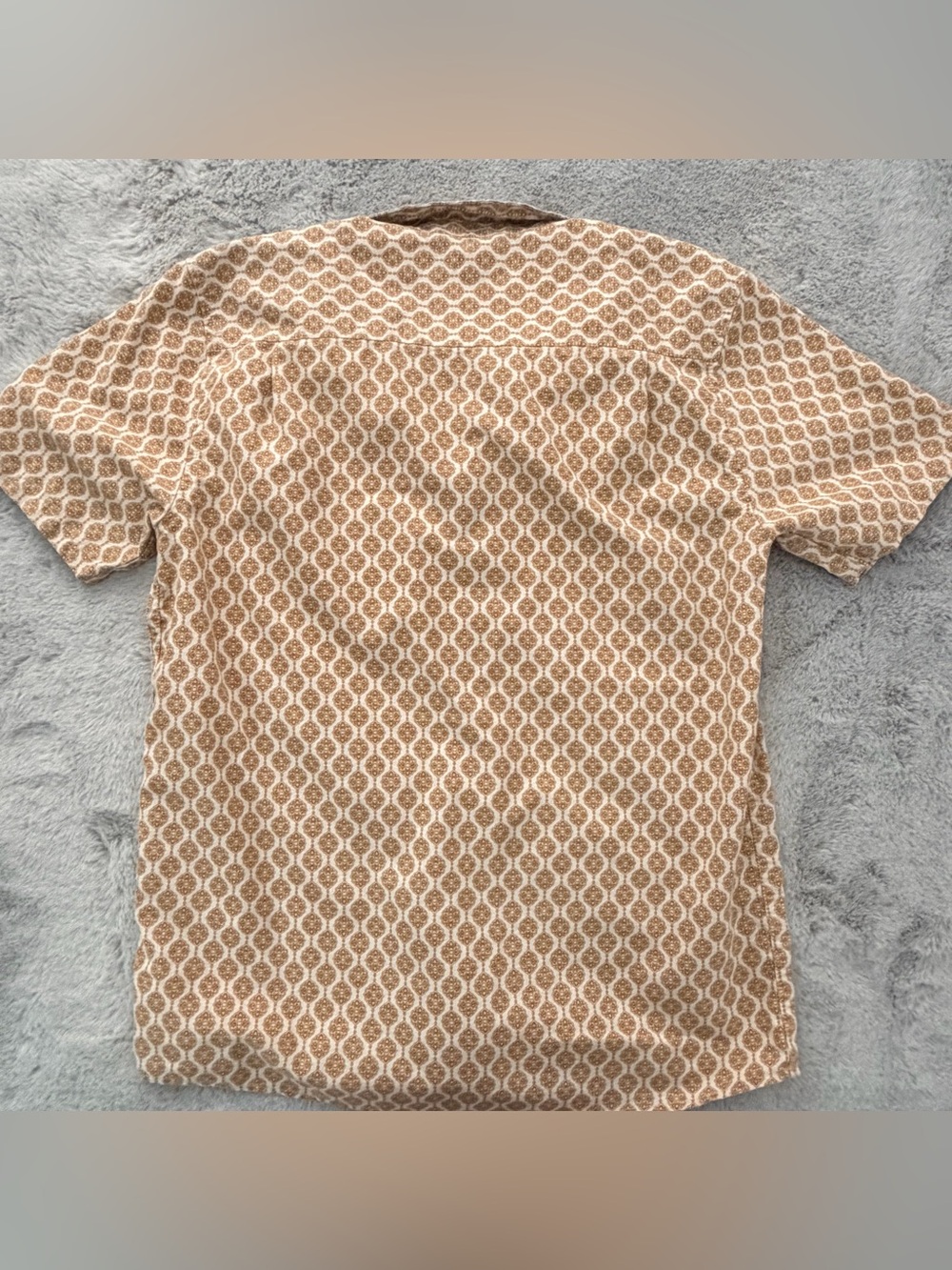 Roark The Artifacts of Adventure Scholar Oxford Geometric Short Sleeve Shirt M - Picture 9 of 11